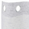 Firany Voile 2 pcs Jasnoszary 225 x 140 cm Poliester
