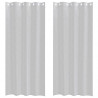 Firany Voile 2 pcs Jasnoszary 260 x 140 cm Poliester
