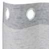 Firany Voile 2 pcs Ciemnoszary 140 x 140 cm Poliester