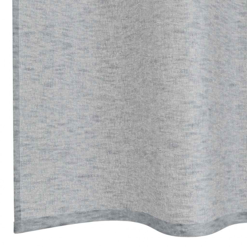 Firany Voile 2 pcs Ciemnoszary 140 x 140 cm Poliester