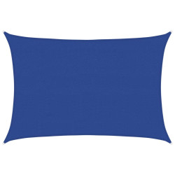 Żagiel przeciwsłoneczny, 160 g/m², niebieski, 4x6 m, HDPE