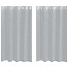 Firany Voile 2 pcs Ciemnoszary 175 x 140 cm Poliester