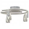 Reflektor sufitowy Z reflektorami Nikiel 27 x 10 x 12 cm Metal