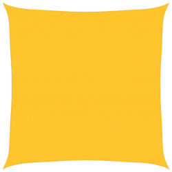 Żagiel przeciwsłoneczny, 160 g/m², żółty, 4,5x4,5 m, HDPE