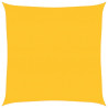 Żagiel przeciwsłoneczny, 160 g/m², żółty, 4,5x4,5 m, HDPE
