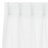 Firany Voile z zasłonami 2 pcs Biały 260 x 140 cm Poliester
