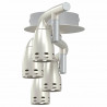 Reflektor sufitowy Z reflektorami Nikiel 27 x 10 x 12 cm Metal