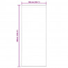 Firany Voile z zasłonami 2 pcs Biały 260 x 140 cm Poliester