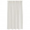 Firany Voile z zasłonami 2 pcs Kremowy 140 x 140 cm Poliester