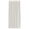 Firany Voile z zasłonami 2 pcs Kremowy 175 x 140 cm Poliester