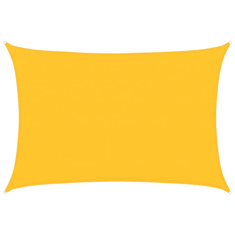 Żagiel przeciwsłoneczny, 160 g/m², żółty, 4x5 m, HDPE