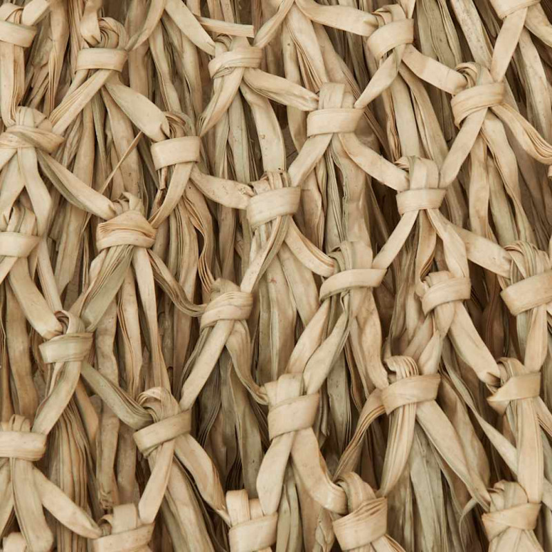 Parasol Tiki z baldachimem z liści bananowca, 150 cm, bambus