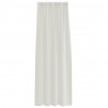 Firany Voile z zasłonami 2 pcs Kremowy 260 x 140 cm Poliester