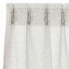 Firany Voile z zasłonami 2 pcs Kremowy 260 x 140 cm Poliester