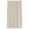 Firany Voile z zasłonami 2 pcs piaskowy 140 x 140 cm Poliester