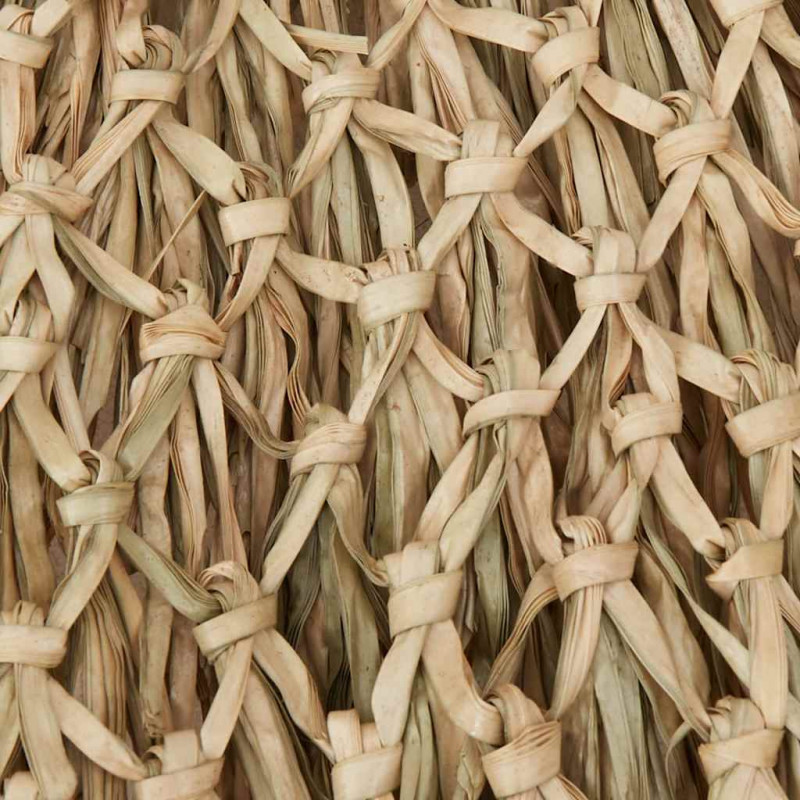 Parasol Tiki z baldachimem z liści bananowca, 240 cm, bambus