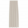 Firany Voile z zasłonami 2 pcs piaskowy 225 x 140 cm Poliester