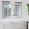 Firany Voile 2 pcs Ciemnoszary 140 x 140 cm Poliester