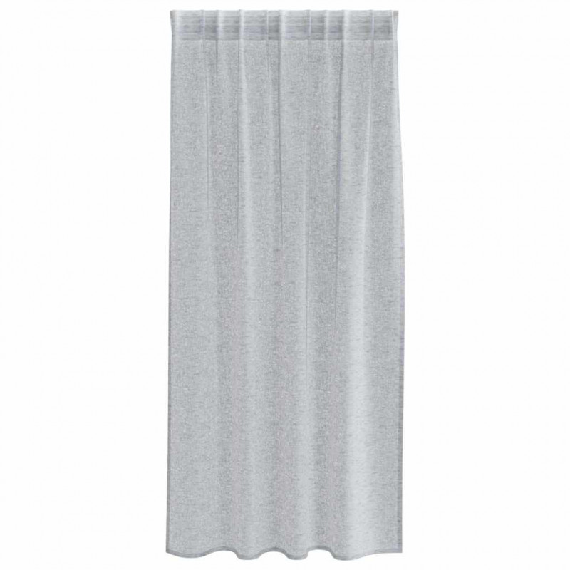 Firany Voile 2 pcs Ciemnoszary 175 x 140 cm Poliester