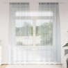 Firany Voile 2 pcs Ciemnoszary 260 x 140 cm Poliester