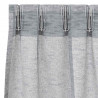 Firany Voile 2 pcs Ciemnoszary 260 x 140 cm Poliester