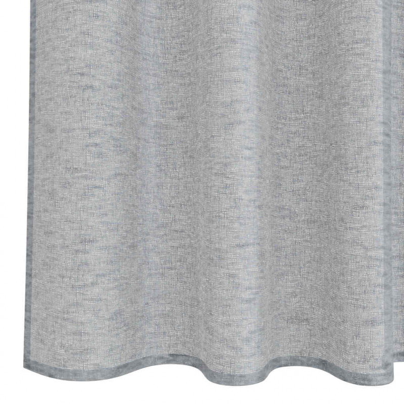 Firany Voile 2 pcs Ciemnoszary 260 x 140 cm Poliester