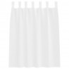 Firany Voile z zasłonami 2 pcs Biały 140 x 140 cm Poliester