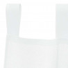 Firany Voile z zasłonami 2 pcs Biały 140 x 140 cm Poliester