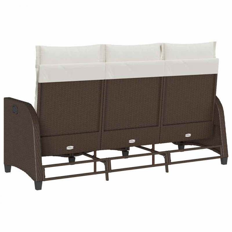 Rozkładana Sofa Ogrodowa z Poduszkami w Kształcie Litery L