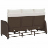 Rozkładana Sofa Ogrodowa z Poduszkami w Kształcie Litery L