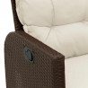 Rozkładana Sofa Ogrodowa z Poduszkami w Kształcie Litery L