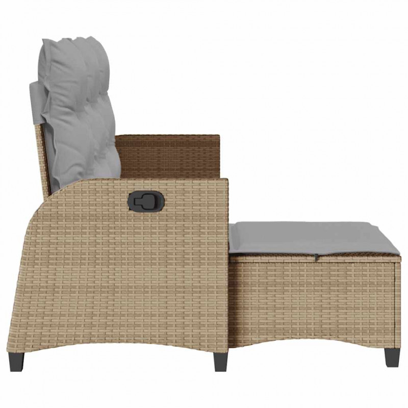 Rozkładana Sofa Ogrodowa z Poduszkami w Kształcie Litery L