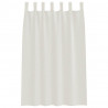 Firany Voile z zasłonami 2 pcs Kremowy 175 x 140 cm Poliester