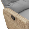 Rozkładana Sofa Ogrodowa z Poduszkami w Kształcie Litery L