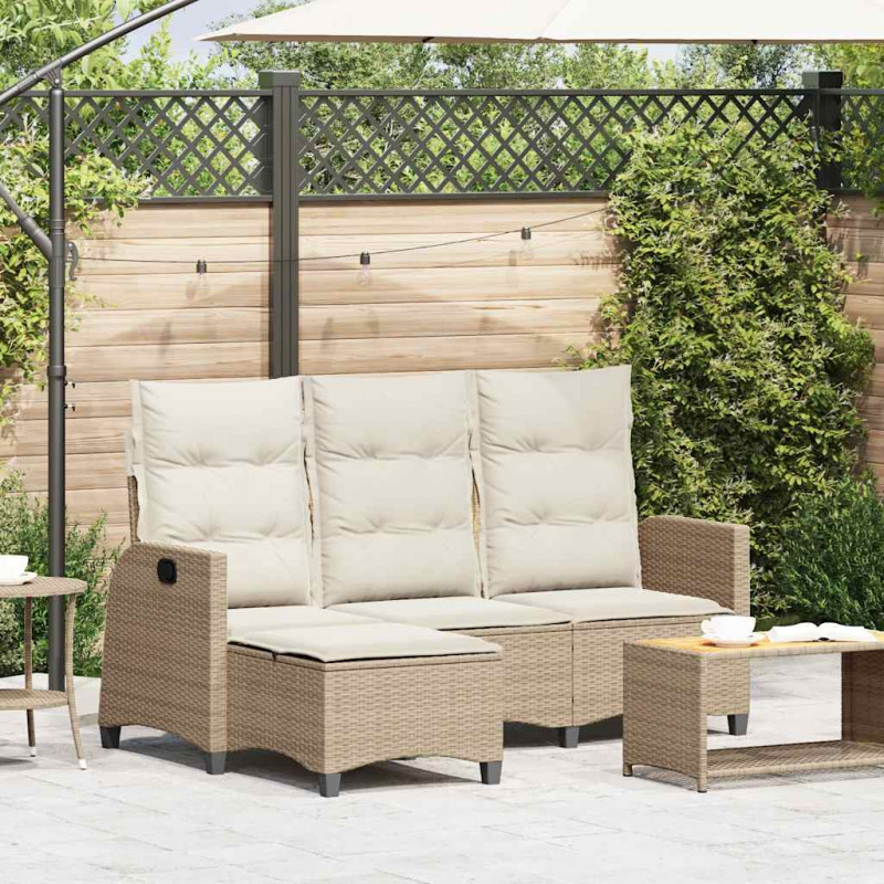 Rozkładana Sofa Ogrodowa z Poduszkami w Kształcie Litery L