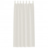Firany Voile z zasłonami 2 pcs Kremowy 245 x 140 cm Poliester
