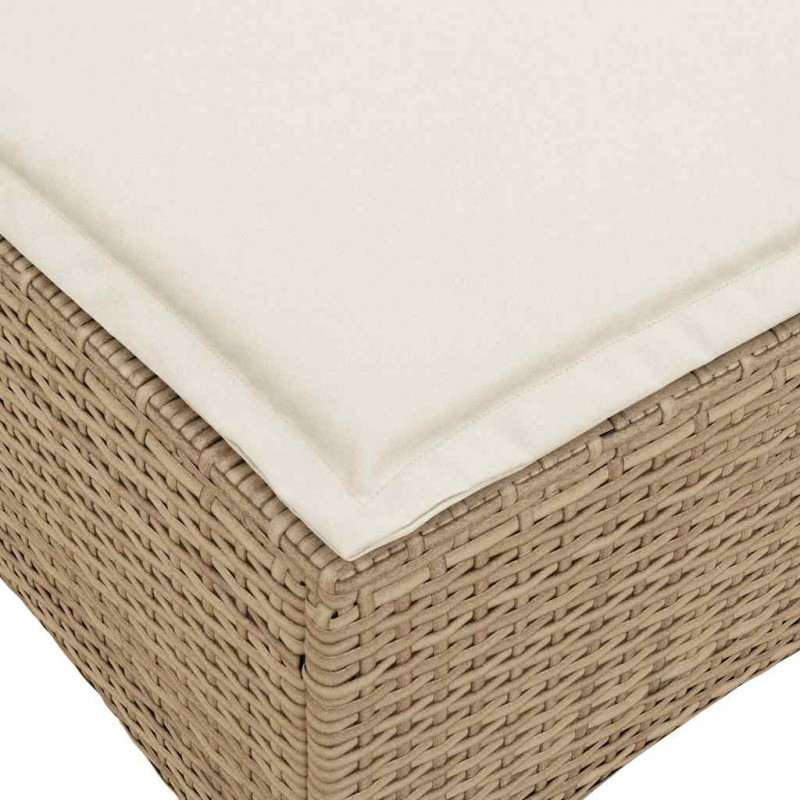 Rozkładana Sofa Ogrodowa z Poduszkami w Kształcie Litery L