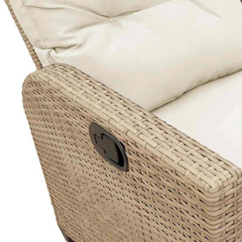 Rozkładana Sofa Ogrodowa z Poduszkami w Kształcie Litery L