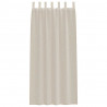 Firany Voile z zasłonami 2 pcs piaskowy 245 x 140 cm Poliester