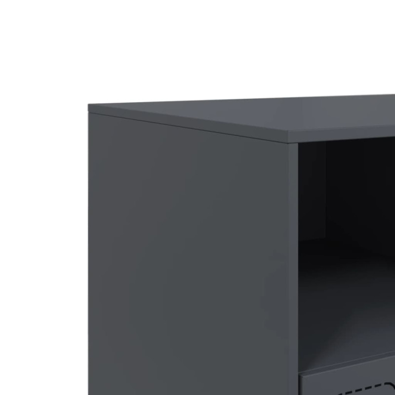 Szafka pod telewizor, antracytowa, 99x39x44 cm, stalowa