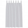 Firany Voile 2 pcs Jasnoszary 175 x 140 cm Poliester