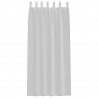 Firany Voile 2 pcs Jasnoszary 225 x 140 cm Poliester