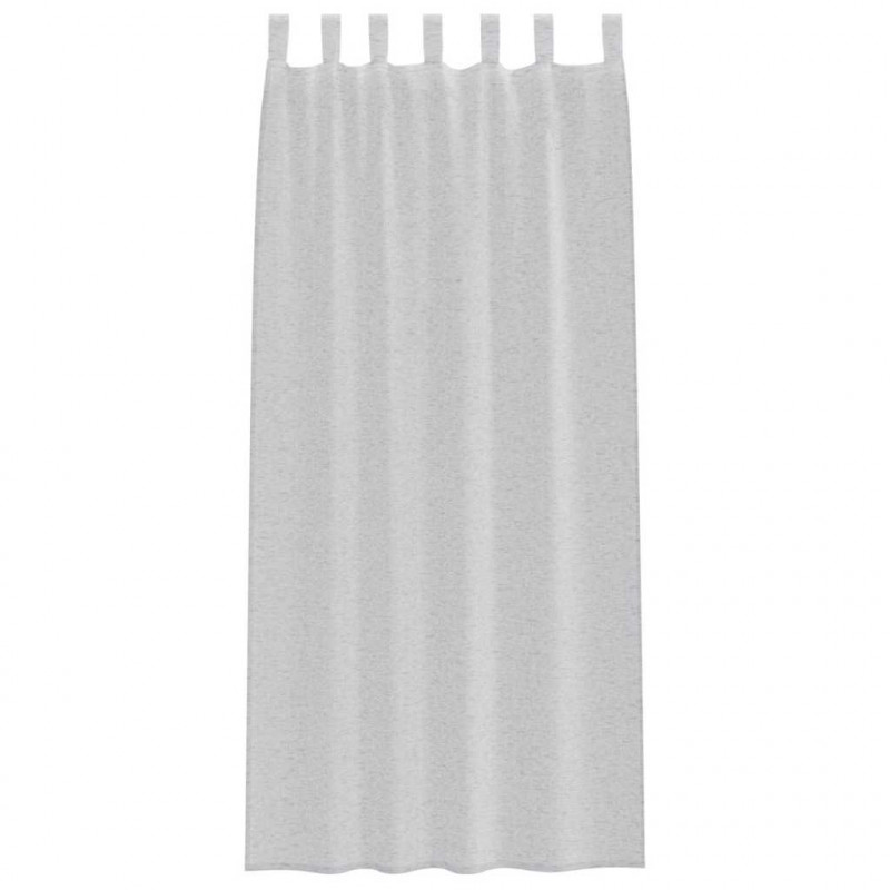 Firany Voile 2 pcs Jasnoszary 245 x 140 cm Poliester