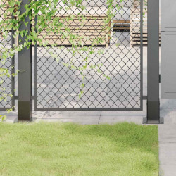 Podstawy słupków kwadratowe 4 szt. Antracyt 81x81 mm