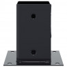 Podstawy słupków kwadratowe 12 szt. Antracyt 81x81 mm