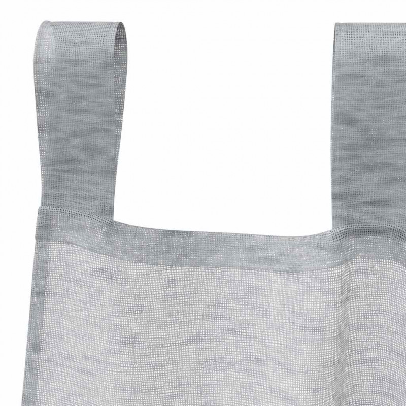 Firany Voile 2 pcs Ciemnoszary 245 x 140 cm Poliester