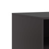Szafki pod telewizor, 2 szt., czarne, 67x39x44 cm, stalowe