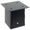 Podstawy słupków kwadratowe 4 szt. Antracyt 101x101 mm