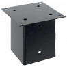 Podstawy słupków kwadratowe 12 szt. Antracyt 101x101 mm