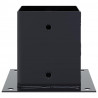 Podstawy słupków kwadratowe 4 szt. Antracyt 121x121 mm